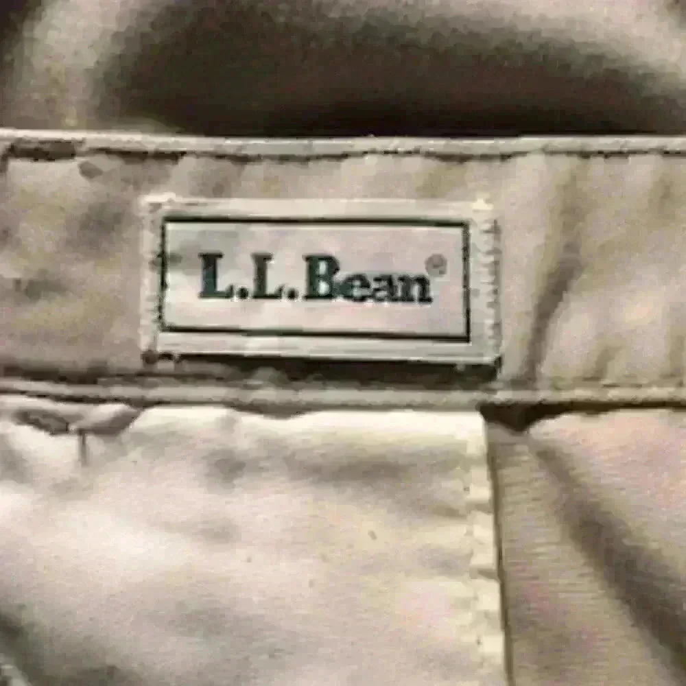 LL Bean Khaki Twill Trousers, Size 16P - Picture 6 of 7
